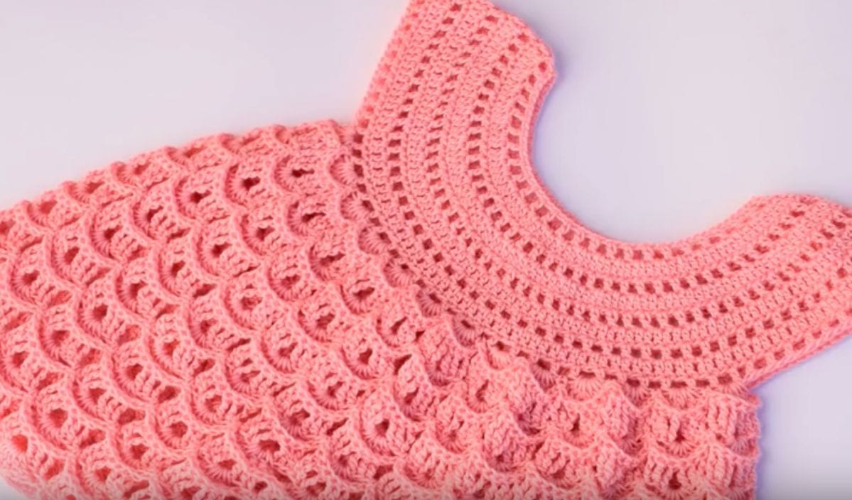 Easy Crochet Girl Dress Free Pattern