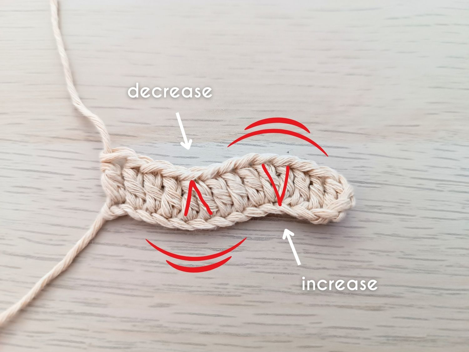 How to crochet a double crochet stitch.